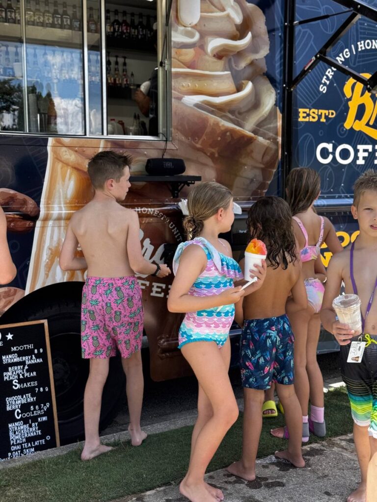 Pool-party pit stop at the BRO COFFEE truck
